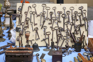 Antiques fair in Arezzo, Tuscany, Italy