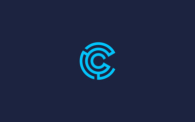 letter c with circle logo icon design vector design template inspiration