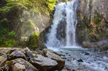 Sudushen Waterfall near Termal in spring (Yalova, Turkey)