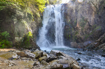 Sudushen Waterfall near Termal in spring (Yalova, Turkey)