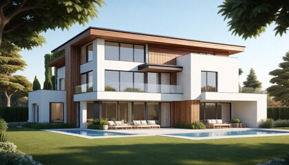 Fototapeta premium building 3D render Free image photos and building 3D render Background 