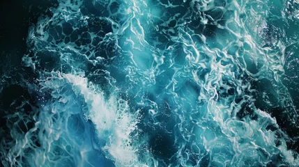 Zelfklevend Fotobehang sea wave surface background © Tejay