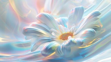 Daisy Petal Melody: Shimmering petals harmonize in a delicate dance.