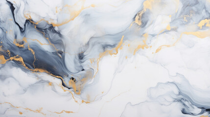 Obraz premium Abstract painting in gold and grey colors