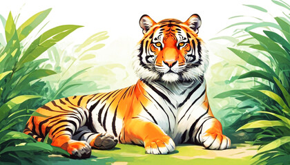 tiger in wild,