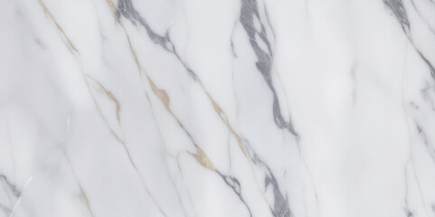 Obraz premium Panoramic white Carrera stone marble texture background. White and grey floor ceramic counter texture stone slab smooth tile background.