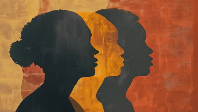 A creatively minimal representation of Black History Month concept background.