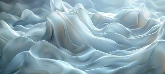 Beautiful silk flowing swirl of pastel gentle calming cloth background. Created with Ai