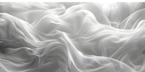 Waves of White Silk A 3D Digital Art Perspective, To provide a high-quality and visually striking...