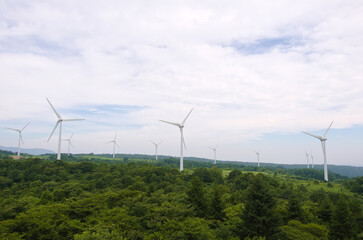 福島県布引山の風力発電