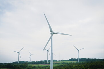 福島県布引山の風力発電
