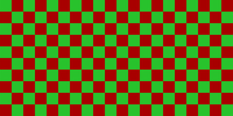 Checkered pattern background. Red and Green. Geometric ethnic pattern seamless. seamless pattern. Design for fabric, curtain, background, carpet, wallpaper, clothing, wrapping, Batik, fabric