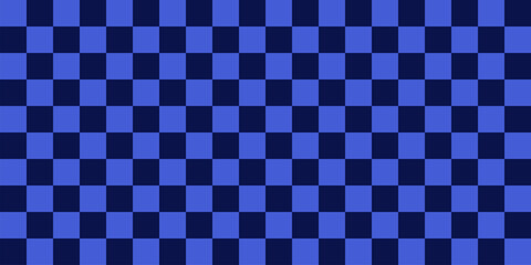 Fototapeta premium Checkered pattern background. Blue and white. Geometric ethnic pattern seamless. seamless pattern. Design for fabric, curtain, background, carpet, wallpaper, clothing, wrapping, Batik, fabric