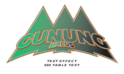 text effext campign with gradien colour