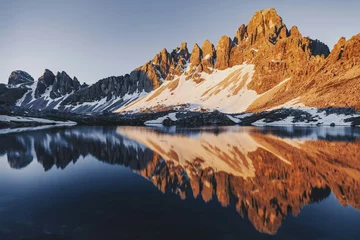 Papier Peint photo autocollant Tatras reflection in lake