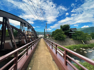 Gifu Gem: Hida's Idyllic Countryside Village Bridge, Takayama, Gifu Prefecture, Japan