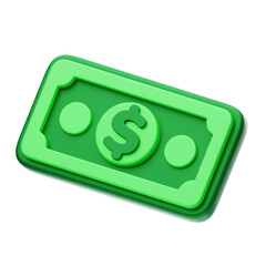 3D Banknotes Cash Chronicles. 3d illustration, 3d element, 3d rendering. 3d visualization isolated on a transparent background