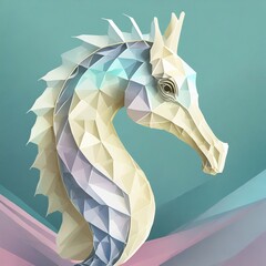 simple drawing of a Seahorse