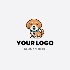 2D logo cartoon doggy