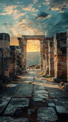 Ancient ruins stand majestic in sweeping landscapes