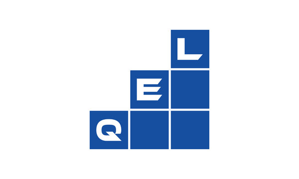 QEL initial letter financial logo design vector template. economics, growth, meter, range, profit, loan, graph, finance, benefits, economic, increase, arrow up, grade, grew up, topper, company, scale