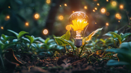 Quick Tips for Smart Creativity Light bulbs and creativity New that comes with power, growth, and success - obrazy, fototapety, plakaty