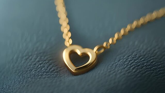 A delicate gold necklace adorned with a shimmering heart pendant a popular Valentines Day gift choice.