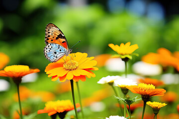 butterfly on flower.