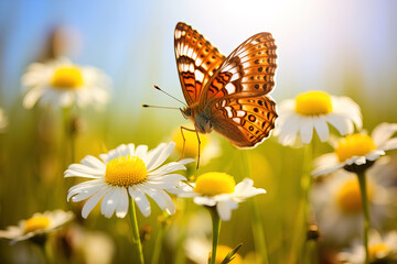 butterfly on flower.