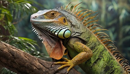 Fototapeta premium iguana in the zoo