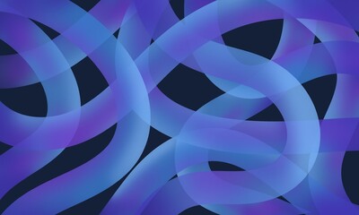 Blue gradient line geometric abstract background on dark design