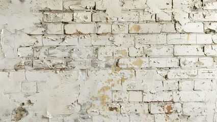Whitewashed Wonder: The Charm of a Shabby-Chic Brick Wall