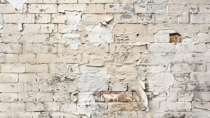 Whitewashed Wonder: The Charm of a Shabby-Chic Brick Wall
