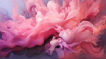 Liquid silver and radiant pink merging with explosive energy, crafting a mesmerizing abstract...
