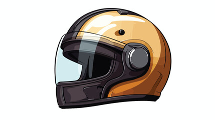Helmet icon freehand draw cartoon vector.