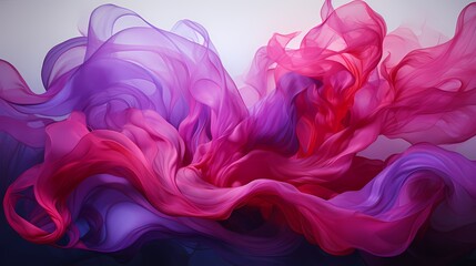 Liquid silver and deep magenta explosively converging, resulting in a visually striking and intense abstract showcase