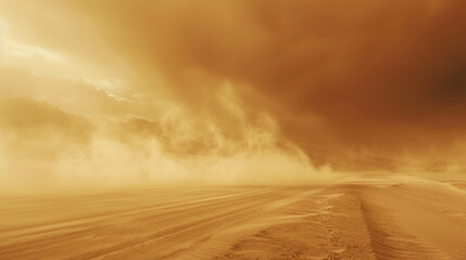 storm over the desert