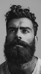 Man With Long Beard and Goatee