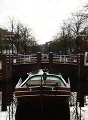 Historical Ship in the Town Papenburg, Lower Saxony