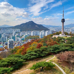 한국 서울 풍경
