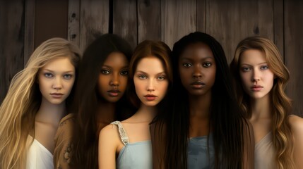 Obraz premium different ethnicity girls