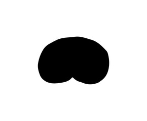 food icon silhouettes and digital illustration element patterns. collection of doodles of healthy food ingredients isolated on white background