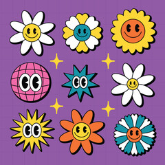 Cute classic cartoon character doodle style