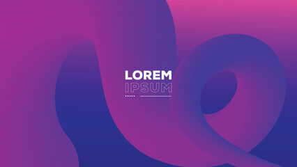 Abstract geometric background. Trendy fluid gradient shapes composition.
