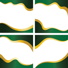 Emerald Borders Web Design Accents for power point and website
