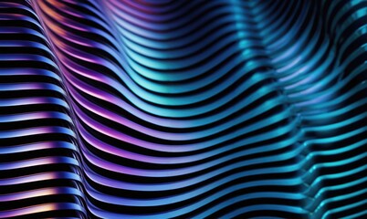 Chromium metal lines with a holo bright shine