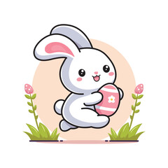 cute easter egg vector design illustration