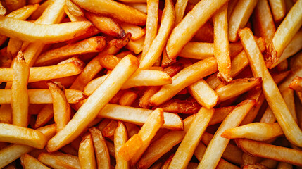 A Pile of French Fries on a Table
