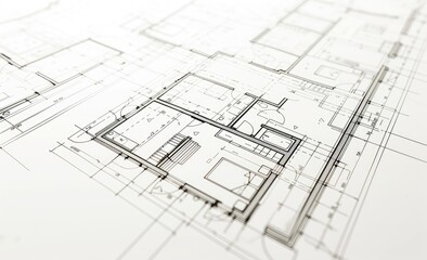 Detailed Architectural Blueprint of Residential House