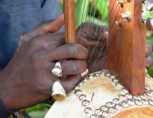 Kora - traditional African string instrument